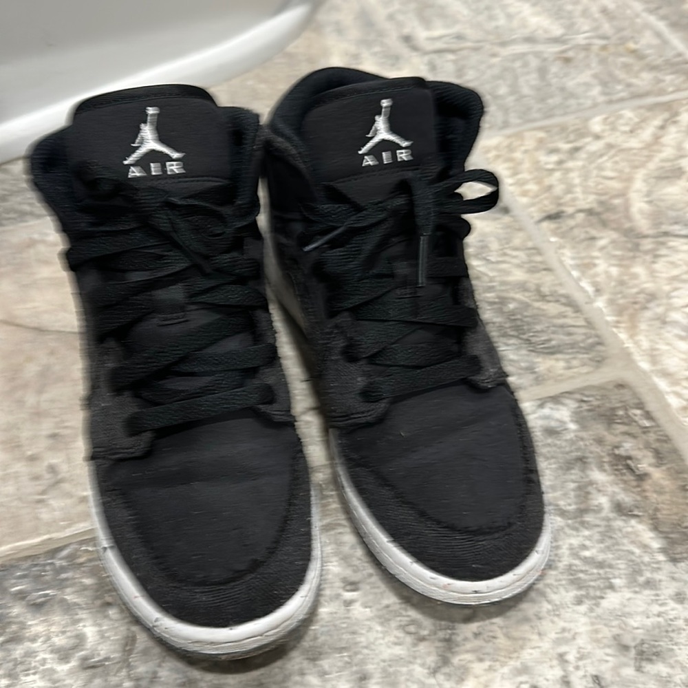 Kids Nike Air speckled high top basketball sneaker